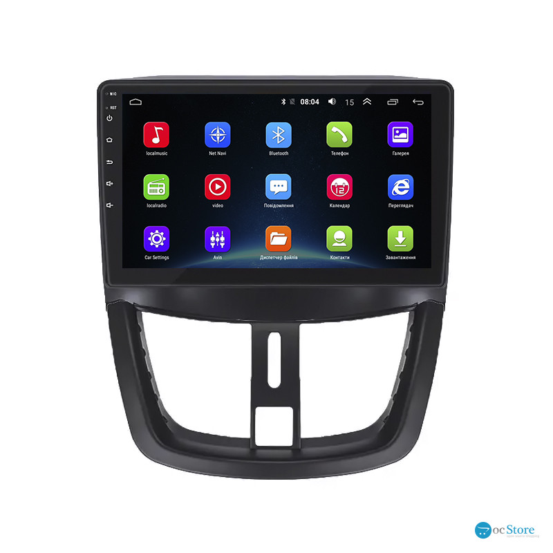 Штатная магнитола Lesko для Peugeot 207 I 2006-2009 экран 9" 2/32Gb Wi-Fi GPS Base