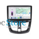 Штатная магнитола Lesko для Peugeot 207 I 2006-2009 экран 9" 4/64 QLED CarPlay 4G Wi-Fi GPS 360 Prime