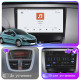 Штатная магнитола Lesko для Peugeot 207 I 2006-2009 экран 9" 4/64 QLED CarPlay 4G Wi-Fi GPS 360 Prime