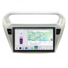 Штатная магнитола Lesko для Peugeot 301 I 2012-2016 экран 9" 4/64 QLED CarPlay 4G Wi-Fi GPS 360 Prime