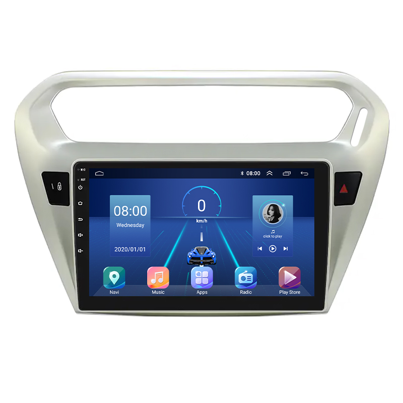 Штатная магнитола Lesko для Peugeot 301 I 2012-2016 экран 9" 4/64Gb 4G Wi-Fi GPS Top