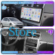 Штатная магнитола Lesko для Peugeot 307 I 2001-2005 экран 9" 4/64 QLED CarPlay 4G Wi-Fi GPS 360 Prime