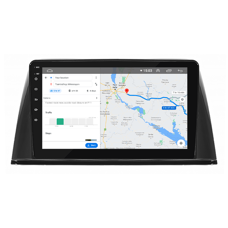 Штатная магнитола Lesko для Peugeot 308 II 2013-2017 экран 10" 4/32Gb 4G Wi-Fi GPS Top