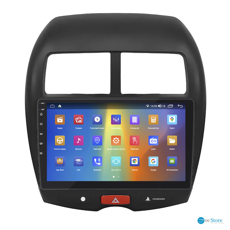 Штатная магнитола Lesko для Peugeot 4008  2012-2017 экран 10" 4/64Gb CarPlay 4G Wi-Fi GPS Prime