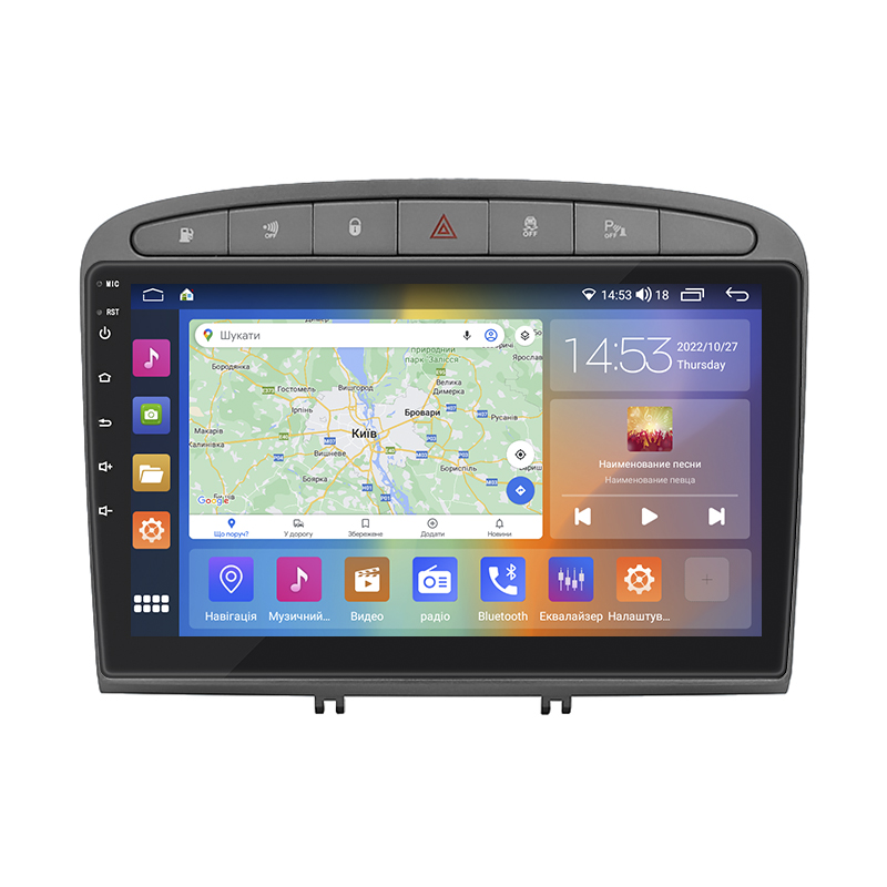 Штатная магнитола Lesko для Peugeot RCZ I 2010-2012 экран 9" 4/64Gb CarPlay 4G Wi-Fi GPS Prime