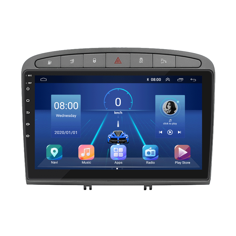 Штатная магнитола Lesko для Peugeot RCZ I 2010-2012 экран 9" 4/64Gb 4G Wi-Fi GPS Top