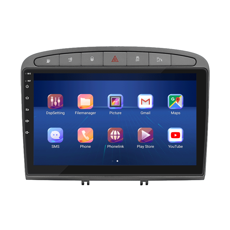 Штатная магнитола Lesko для Peugeot RCZ I 2010-2012 экран 9" 4/64Gb 4G Wi-Fi GPS Top