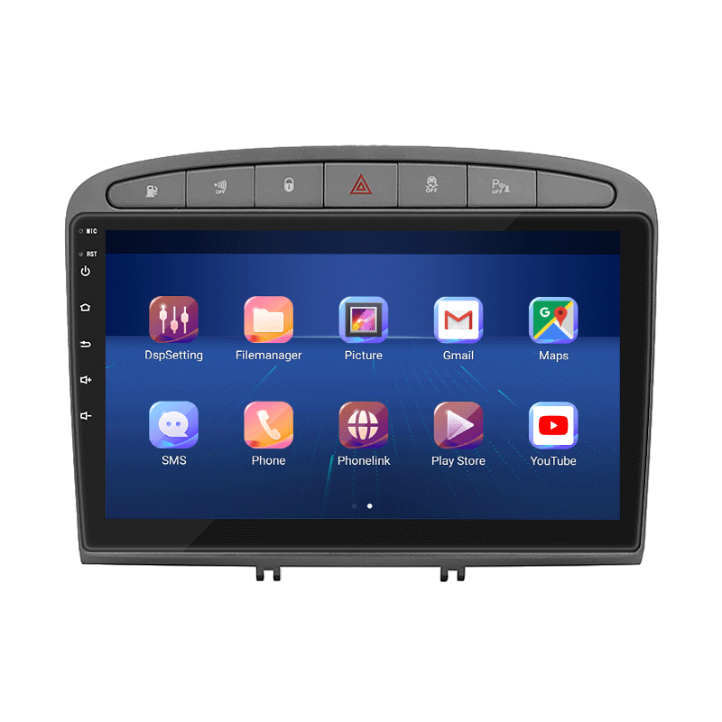 Штатная магнитола Lesko для Peugeot RCZ I Рестайлинг 2012-2015 экран 9" 2/32Gb Wi-Fi GPS Base