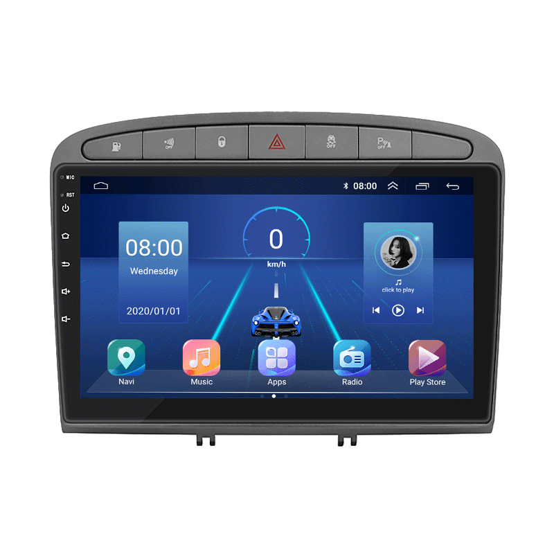 Штатная магнитола Lesko для Peugeot RCZ I Рестайлинг 2012-2015 экран 9" 6/128Gb 4G Wi-Fi GPS Top