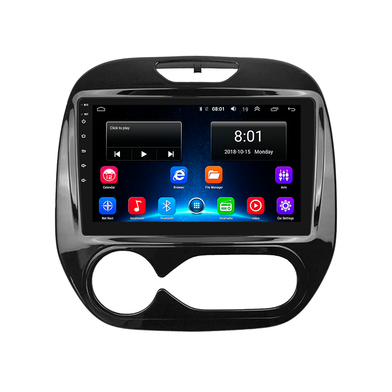 Штатная магнитола Lesko для Renault Captur I 2012-2017 экран 9" 4/64Gb 4G Wi-Fi GPS Top