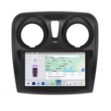 Штатная магнитола Lesko для Renault Dokker I 2012-н.в. экран 9" 4/64 QLED CarPlay 4G Wi-Fi GPS 360 Prime