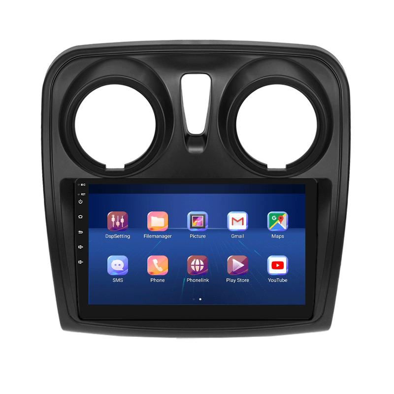 Штатная магнитола Lesko для Renault Dokker I 2012-н.в. экран 9" 6/128Gb 4G Wi-Fi GPS Top