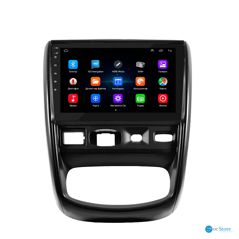 Штатная магнитола Lesko для Renault Duster I 2010-2015 экран 9" 1/16Gb Wi-Fi GPS Base