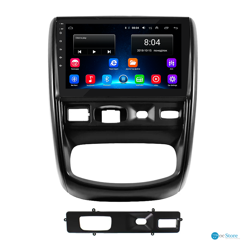 Штатная магнитола Lesko для Renault Duster I 2010-2015 экран 9" 2/32Gb Wi-Fi GPS Base