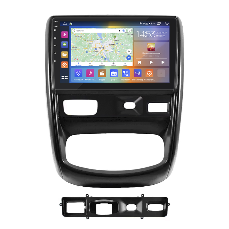 Штатная магнитола Lesko для Renault Duster I 2010-2015 экран 9" 2/32Gb CarPlay 4G Wi-Fi GPS Prime