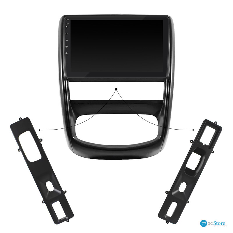 Штатная магнитола Lesko для Renault Duster I 2010-2015 экран 9" 2/32Gb CarPlay 4G Wi-Fi GPS Prime