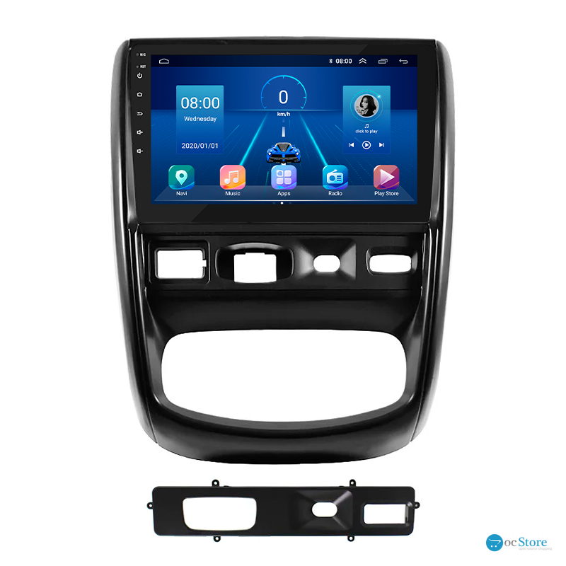 Штатная магнитола Lesko для Renault Duster I 2010-2015 экран 9" 2/32Gb 4G Wi-Fi GPS Top