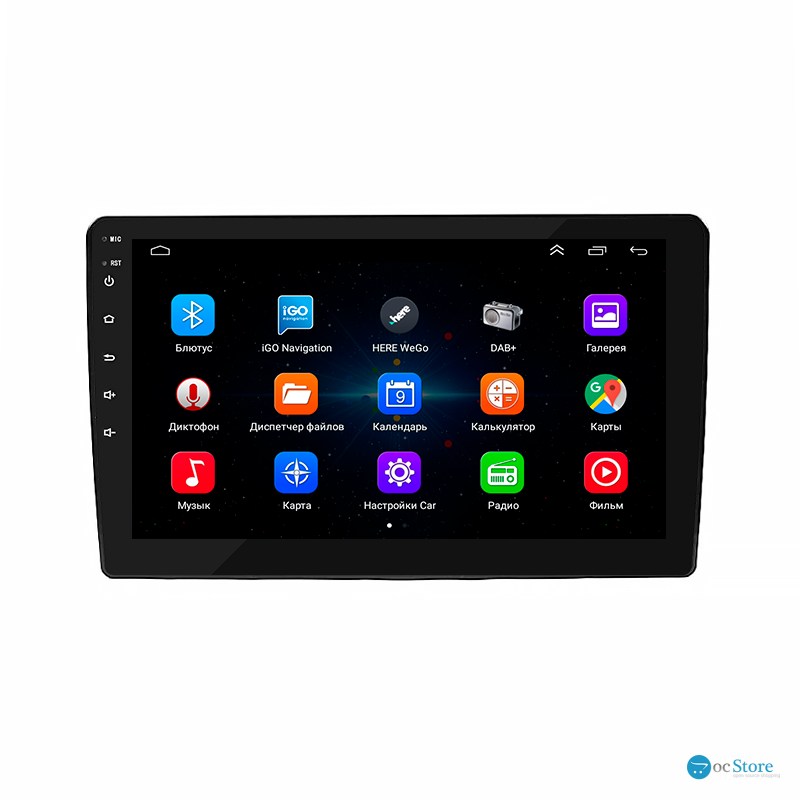 Штатная магнитола Lesko для Renault Duster I Рестайлинг 2015-2021 экран 9" 1/16Gb Wi-Fi GPS Base