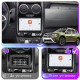Штатная магнитола Lesko для Renault Duster I Рестайлинг 2015-2021 экран 9" 4/64 QLED CarPlay 4G Wi-Fi GPS 360 Prime