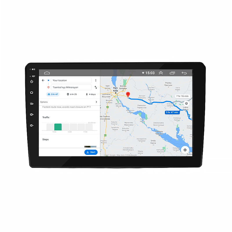 Штатная магнитола Lesko для Renault Duster I Рестайлинг 2015-2021 экран 9" 2/32Gb 4G Wi-Fi GPS Top