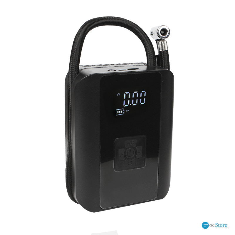 Портативный автомобильный компрессор HELLOLEIBOO CQB-006 беспроводной с дисплеем