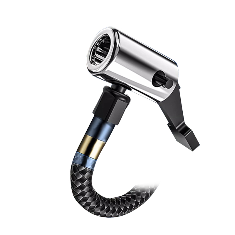 Портативный автомобильный компрессор HELLOLEIBOO CQB-008-04 беспроводной с дисплеем фонариком Type-C