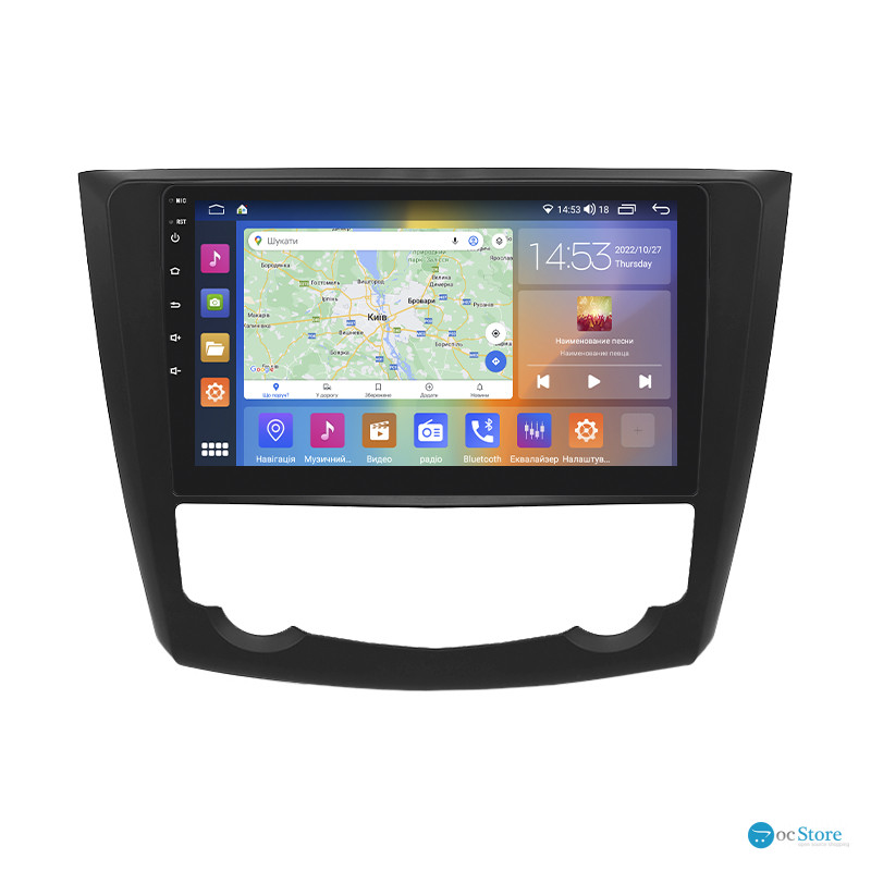 Штатная магнитола Lesko для Renault Kadjar I 2015-2018 экран 9" 4/64Gb CarPlay 4G Wi-Fi GPS Prime