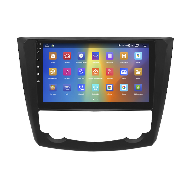 Штатная магнитола Lesko для Renault Kadjar I Рестайлинг 2018-н.в экран 9" 2/32Gb CarPlay 4G Wi-Fi GPS Prime