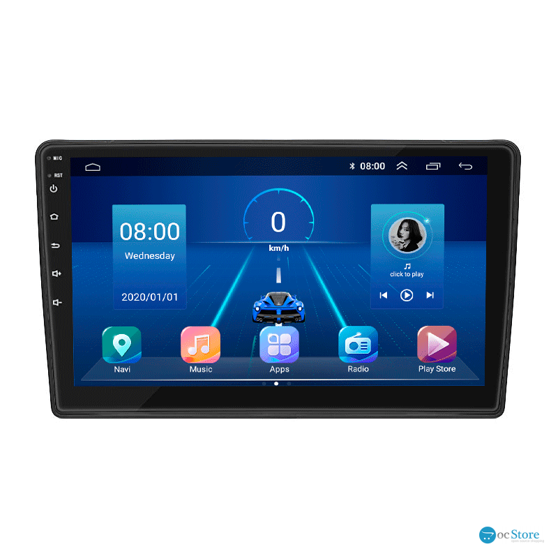 Штатная магнитола Lesko для Renault KWID  2015-н.в экран 9" 6/128Gb 4G Wi-Fi GPS Top
