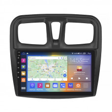Штатная магнитола Lesko для Renault Logan II 2012-2018 экран 10" 2/32Gb CarPlay 4G Wi-Fi GPS Prime