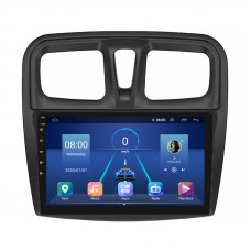 Штатная магнитола Lesko для Renault Logan II 2012-2018 экран 10" 6/128Gb 4G Wi-Fi GPS Top