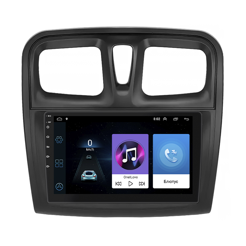Штатная магнитола Lesko для Renault Logan II ver 2 2012-2018 экран 9" 1/16Gb Wi-Fi GPS Base