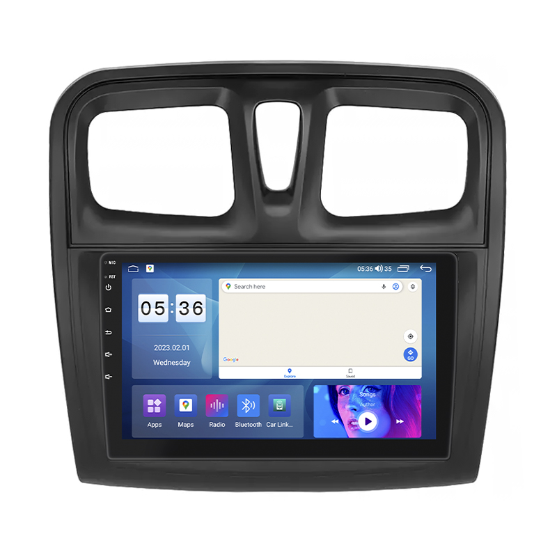 Штатная магнитола Lesko для Renault Logan II ver 2 2012-2018 экран 9" 4/64Gb CarPlay 4G Wi-Fi GPS Prime