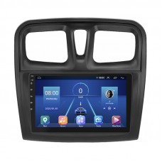 Штатная магнитола Lesko для Renault Logan II ver 2 2012-2018 экран 9" 4/64Gb 4G Wi-Fi GPS Top