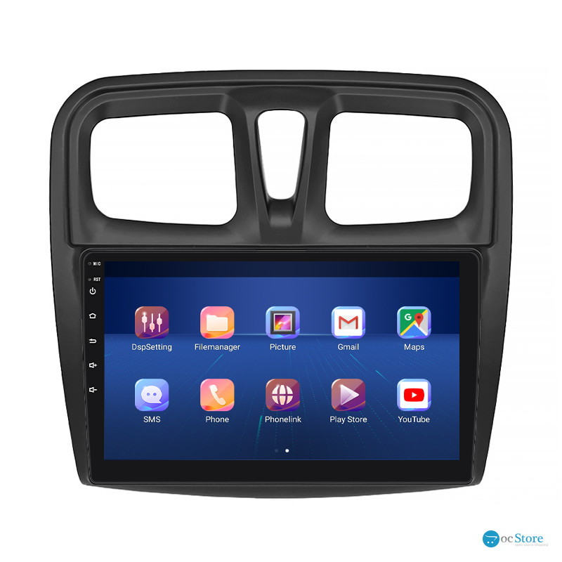 Штатная магнитола Lesko для Renault Logan II Рестайлинг 2018-н.в экран 10" 2/32Gb Wi-Fi GPS Base