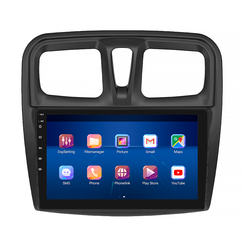 Штатная магнитола Lesko для Renault Logan II Рестайлинг 2018-н.в экран 10" 2/32Gb 4G Wi-Fi GPS Top