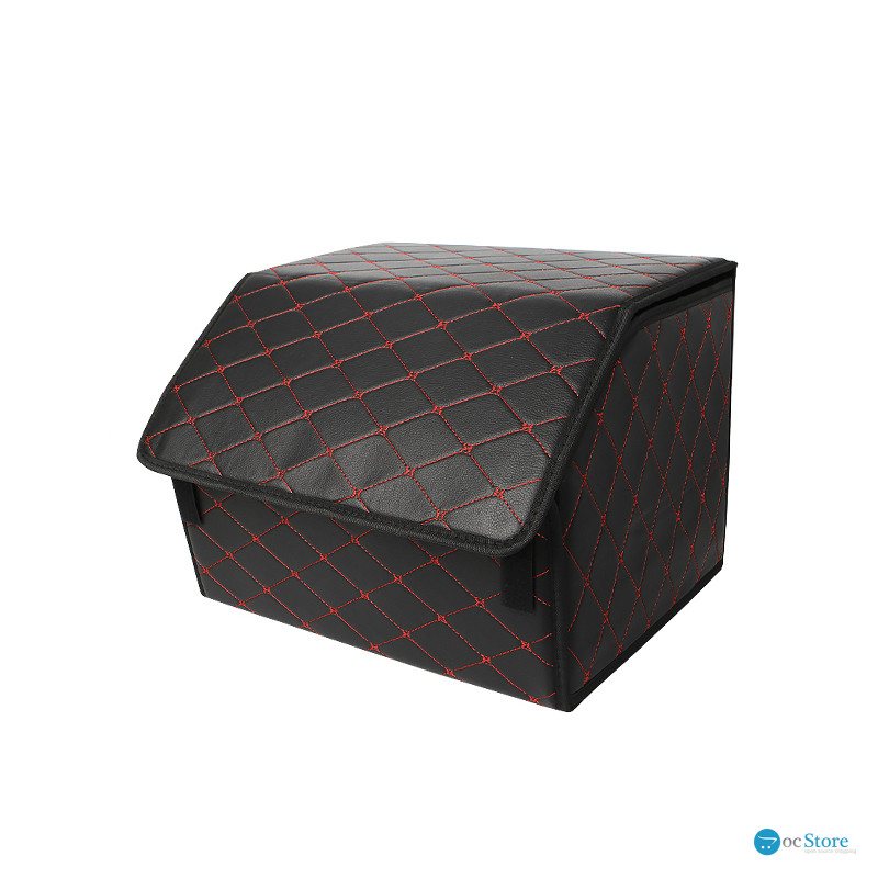 Автомобильный органайзер ZWX-002 Black-Red компактный вместительный два отдела для хранения на липучке с ручкой  40*30*30 см