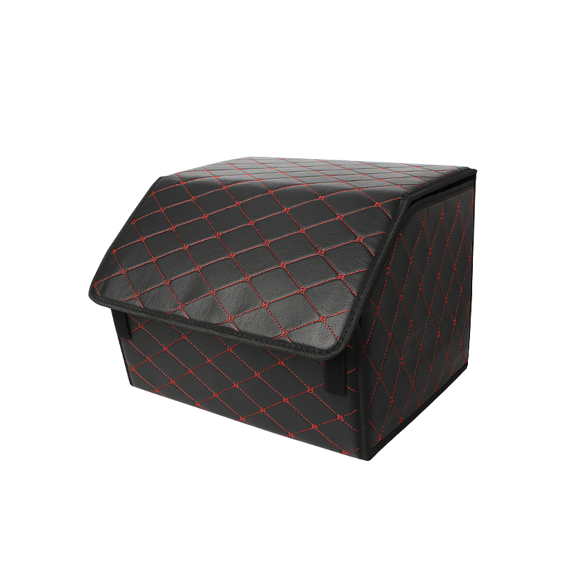 Автомобильный органайзер ZWX-002 Black-Red компактный вместительный два отдела для хранения на липучке с ручкой  40*30*30 см