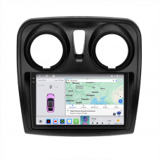 Штатная магнитола Lesko для Renault Sandero II ver 2 2013-2018 экран 9" 4/64 QLED CarPlay 4G Wi-Fi GPS 360 Prime