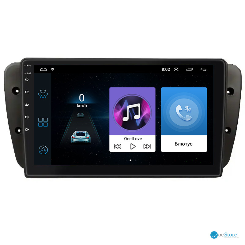 Штатная магнитола Lesko для SEAT Ibiza IV 2008-2012 экран 9" 1/16Gb Wi-Fi GPS Base