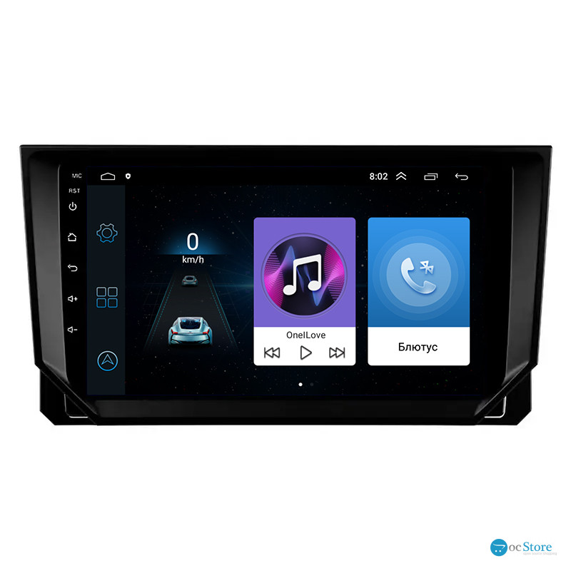 Штатная магнитола Lesko для SEAT Ibiza IV Рестайлинг 2 2015-2017 экран 9" 1/16Gb Wi-Fi GPS Base