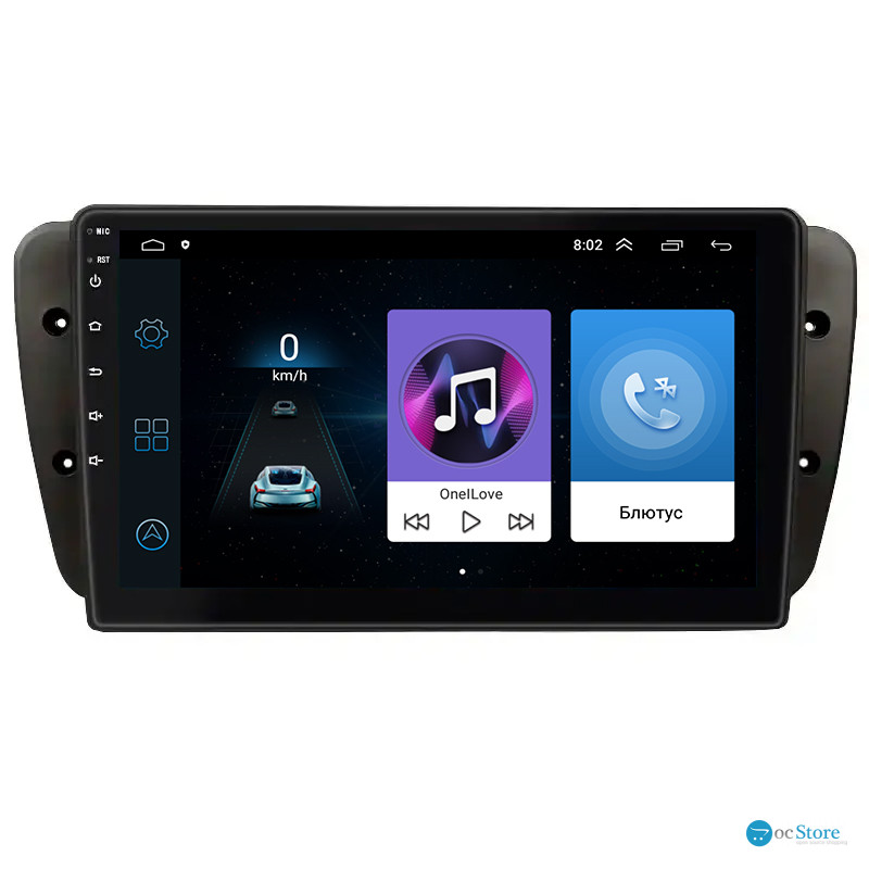 Штатная магнитола Lesko для SEAT Ibiza IV Рестайлинг 2012-2015 экран 9" 1/16Gb Wi-Fi GPS Base