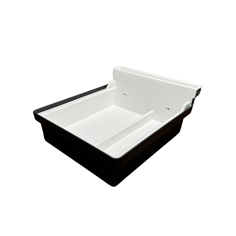 Автомобильный органайзер Tesla Model 3 (TSL23021411) центральной консоли на 2 отделения пластиковый Black + White