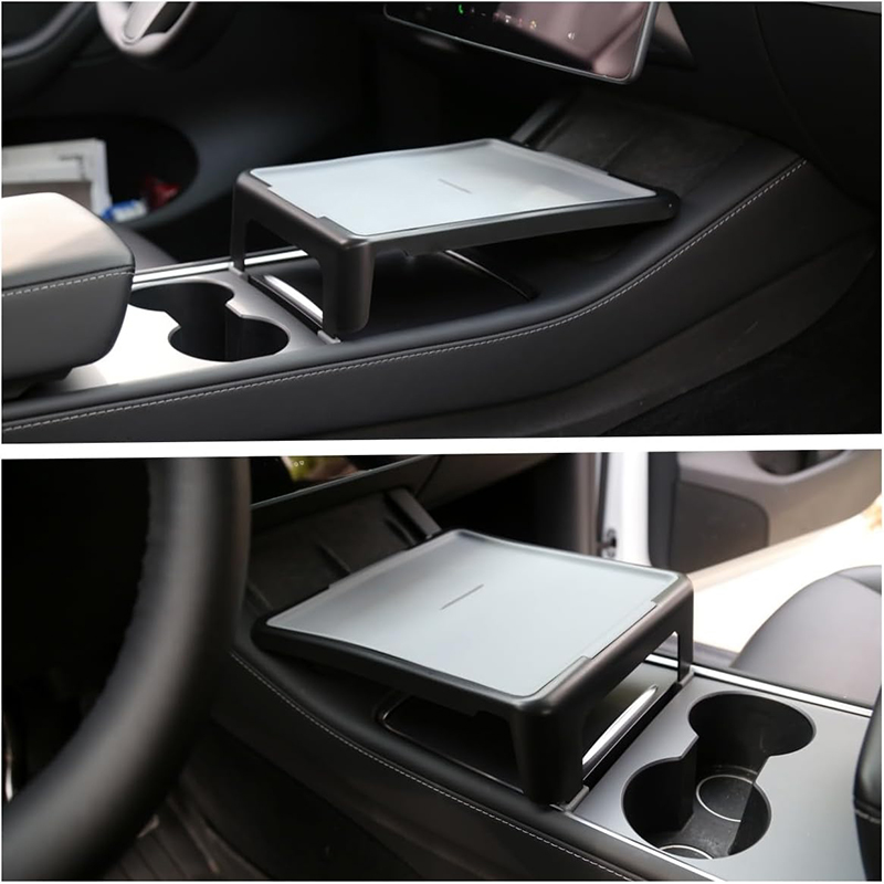 Автомобильная подставка органайзер Tesla Model 3/Y (TSL22102101) центральной консоли пластиковая Gray