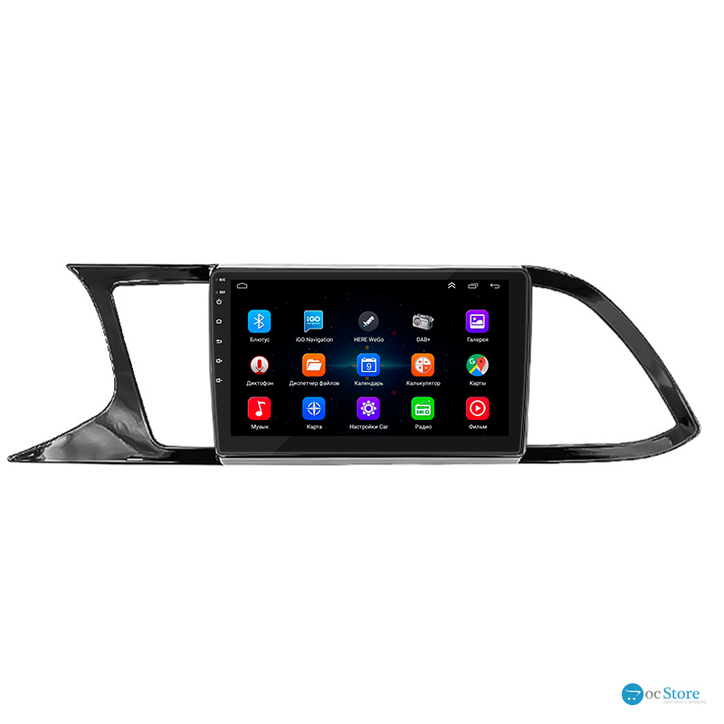 Штатная магнитола Lesko для SEAT Leon III 2012-2016 экран 9" 1/16Gb Wi-Fi GPS Base
