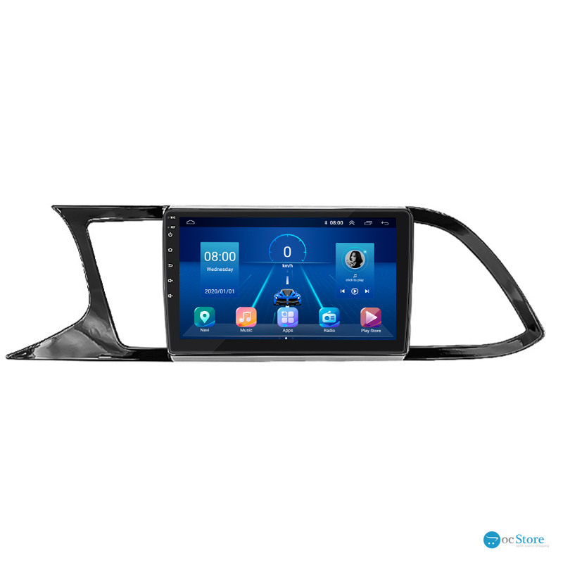 Штатная магнитола Lesko для SEAT Leon III 2012-2016 экран 9" 4/64Gb 4G Wi-Fi GPS Top