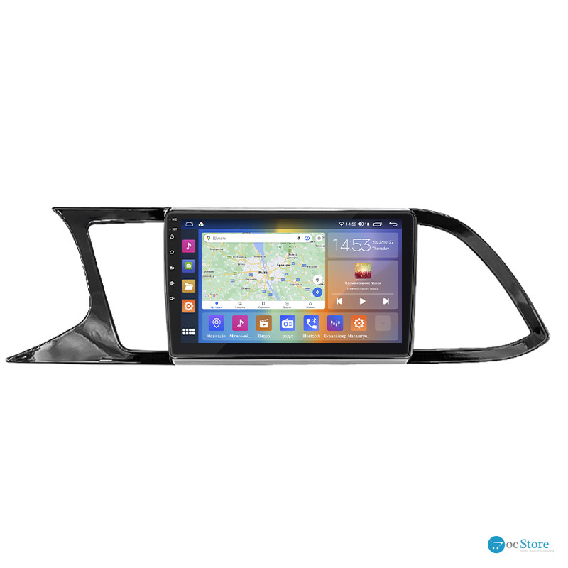 Штатная магнитола Lesko для SEAT Leon III 2012-2016 экран 9" 2/32Gb CarPlay 4G Wi-Fi GPS Prime