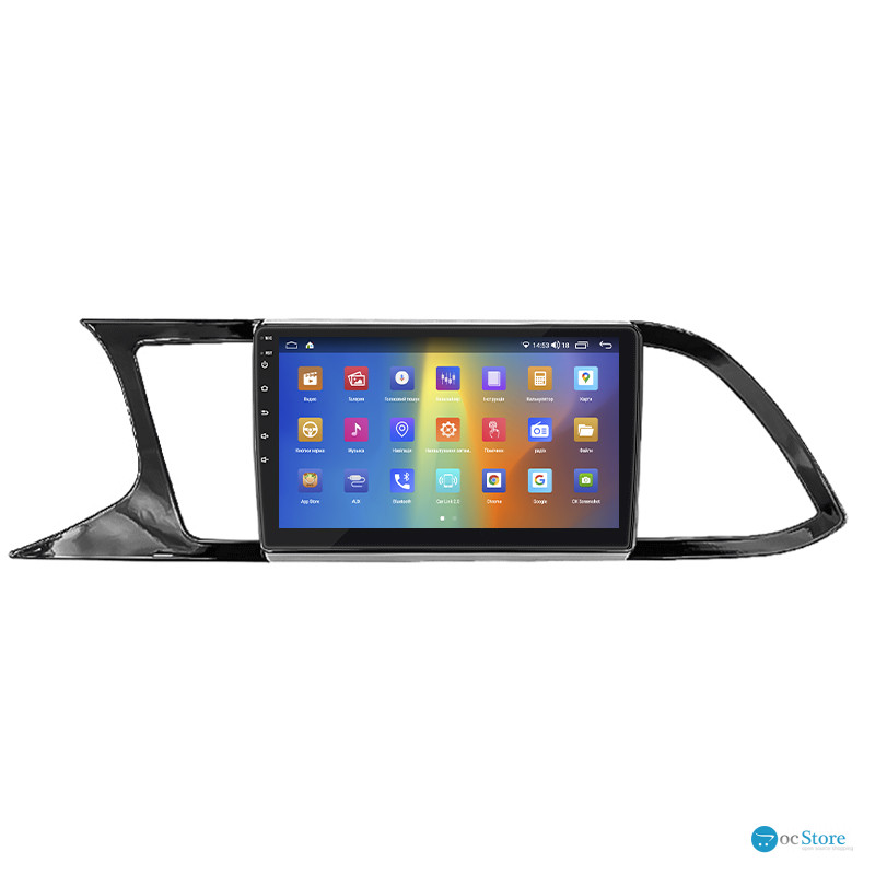 Штатная магнитола Lesko для SEAT Leon III 2012-2016 экран 9" 2/32Gb CarPlay 4G Wi-Fi GPS Prime