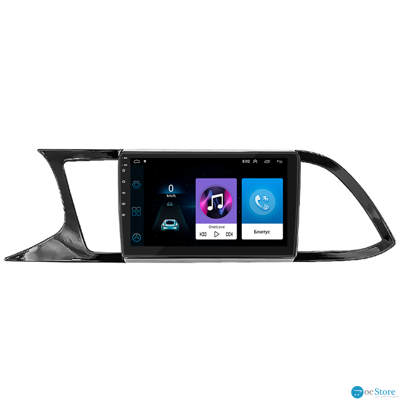 Штатная магнитола Lesko для SEAT Leon III Рестайлинг 2016-2020 экран 9" 1/16Gb Wi-Fi GPS Base
