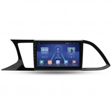 Штатная магнитола Lesko для SEAT Leon III Рестайлинг 2016-2020 экран 9" 4/64Gb 4G Wi-Fi GPS Top